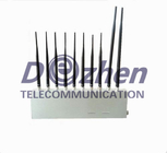 UHF VHF Cell Phone Signal Jamming Device 10 Antenna 10 Band 3G 4G GPS WiFi LoJack